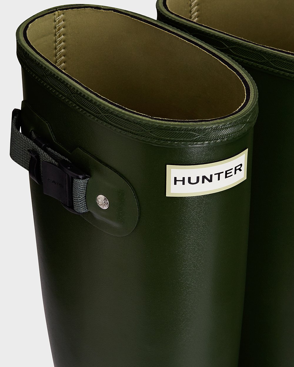 Hunter Høje Gummistøvler Dame Grøn | Norris Field Neoprene Lined | ZIBVQ-9647